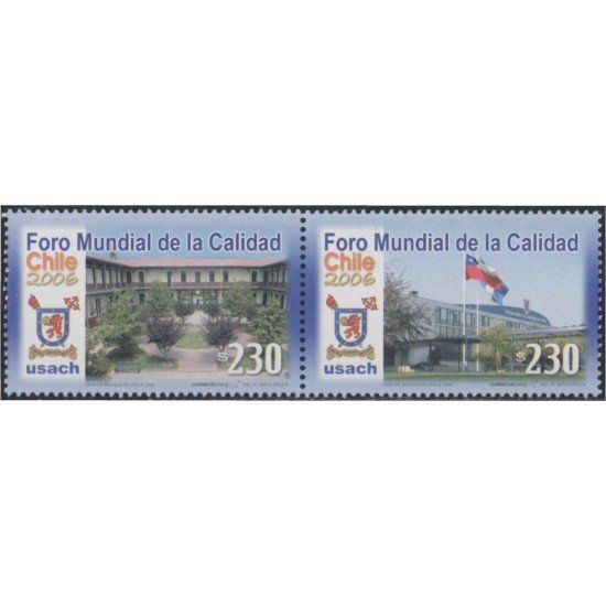 Chile 1718/19 2006 Forum Mundial de la Calidad MNH Chile 1718/19 2006 Forum Mundial de la Calidad MNH