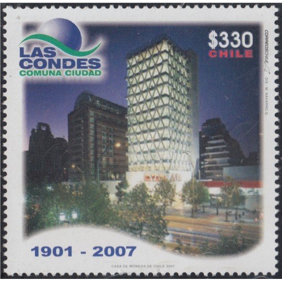 Chile 1747 2007 106 Años de la Comuna Las Condes MNH Chile 1747 2007 106 Años de la Comuna Las Condes MNH