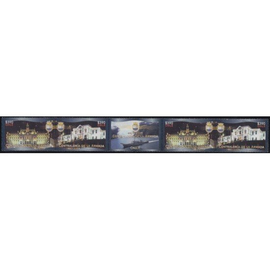 Chile 1767a/68a 2007 80 Años de la contraloría de la Armada Entrecintas MNH Chile 1767a/68a 2007 80 Años de la contraloría de la Armada Entrecintas MNH