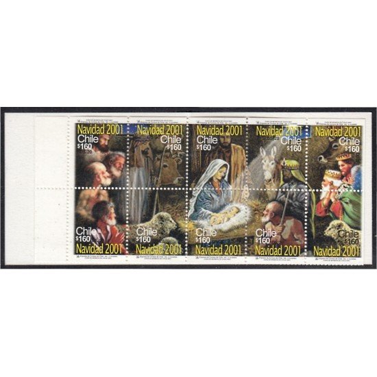 Chile C1615 2001 Navidad Christmas carnet MNH Chile C1615 2001 Navidad Christmas carnet MNH