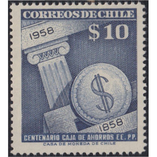 Chile 274 1958 Caja de Ahorros MNH Chile 274 1958 Caja de Ahorros MNH