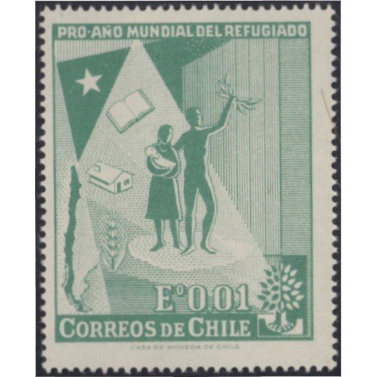 Chile 283 1960 Refugiados MNH Chile 283 1960 Refugiados MNH