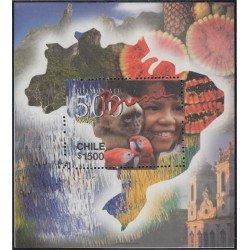 Chile HB 62 2000 500 Años del descubrimiento de Brasil MNH