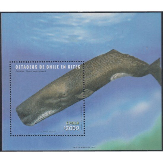 Chile HB 73 2002 Fauna Protegida. Cetáceos MNH Chile HB 73 2002 Fauna Protegida. Cetáceos MNH