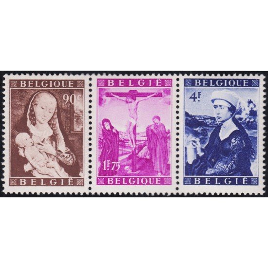 Bélgica 795/97 1949 Obras culturales Cuadros de Rogier de la Pasture MNH
