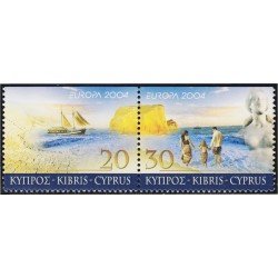 Chipre 1043a/44 2004 Europa Las vacaciones  MNH