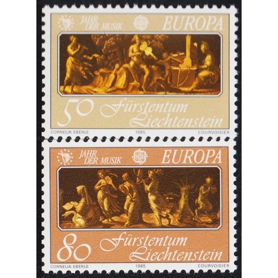 Liechtenstein 807/08 1985 Europa Año europeo de la música MNH