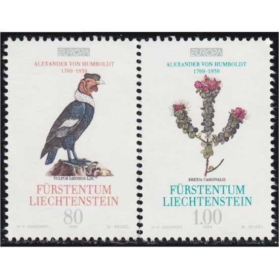Liechtenstein 1020/21 1994 Europa y sus descubrimientos MNH Liechtenstein 1020/21 1994 Europa y sus descubrimientos MNH
