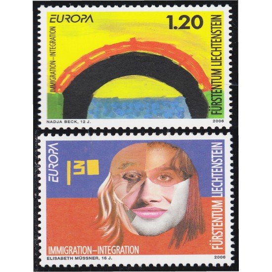 Liechtenstein 1341/42 2006 Europa La integración MNH