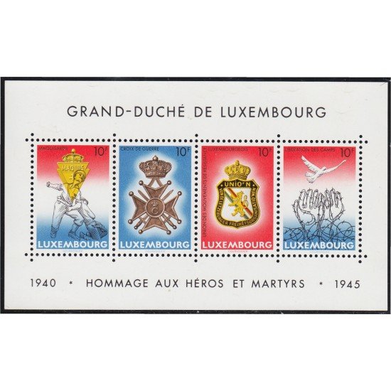 Luxemburgo HB 14 1985 40 aniversario del armisticio MNH Luxemburgo HB 14 1985 40 aniversario del armisticio MNH