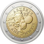 Francia 2019 2 € euros conmemorativos 60º Av de Asterix Francia 2019 2 € euros conmemorativos 60º Av de Asterix