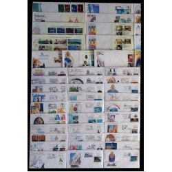 España Año 2004 Completo en Sobres de primer día SPD FDC 