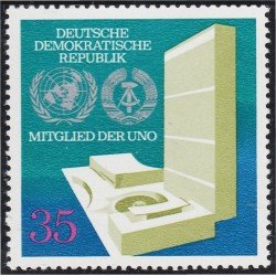 Alemania Oriental 1570 La RDA miembro de las Naciones Unidas MNH Alemania Oriental 1570 La RDA miembro de las Naciones Unidas MNH