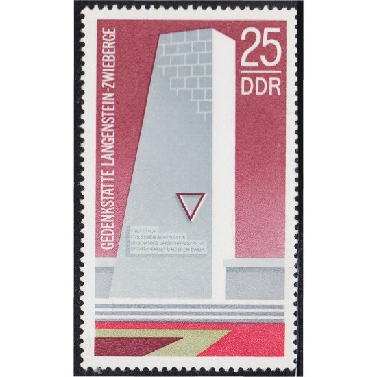 Alemania Oriental 1569 1973 Memorial de Langenstein-Zwieberge MNH Alemania Oriental 1569 1973 Memorial de Langenstein-Zwieberge MNH