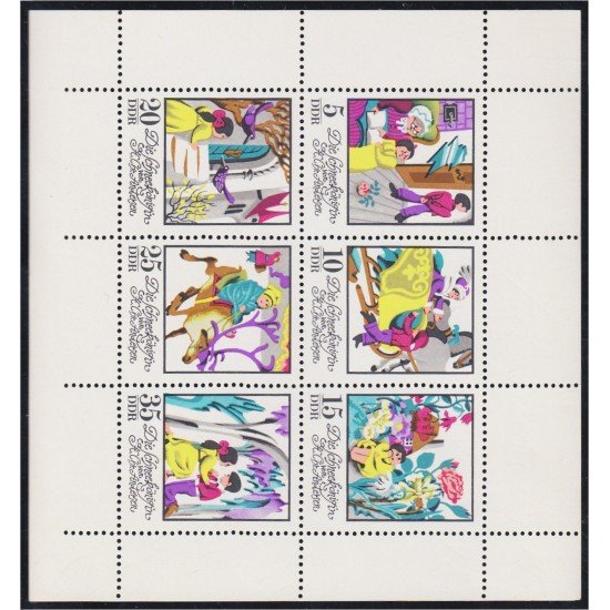 Alemania Oriental 1493/98 1972 La historia de la Reina de las Nieves Andersen MNH Alemania Oriental 1493/98 1972 La historia de la Reina de las Nieves Andersen MNH