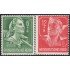 Alemania Imperio Germany 819/20 1944 10º Aniversario de la Fundación de servicio de trabajo MNH