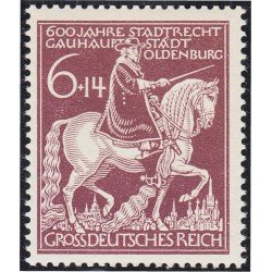 Alemania Imperio Germany 814 1944 6º Centenario de la autonomía de Oldenbourg MNH Alemania Imperio Germany 814 1944 6º Centenario de la autonomía de Oldenbourg MNH