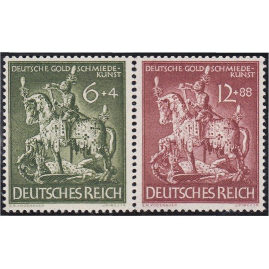 Alemania Imperio Germany 779/80 1943 Corporación de orfebres MNH