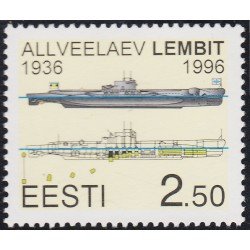 Estonia 278 1996 60 aniversario de la puesta en marcha del submarino Lembit MNH Estonia 278 1996 60 aniversario de la puesta en marcha del submarino Lembit MNH