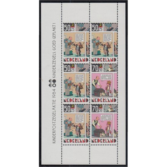 Holanda Netherlands HB 27 1985 La lección de música y El rey y el perro MNH