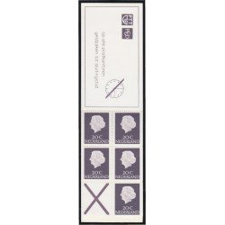 Holanda 602bA 1953/67 Reina Juliana MNH en carnet Holanda 602bA 1953/67 Reina Juliana MNH en carnet