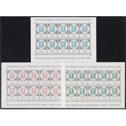 Holanda 852/54 1967 Minihojita Exposición Filatélica Internacional MNH Holanda 852/54 1967 Minihojita Exposición Filatélica Internacional MNH