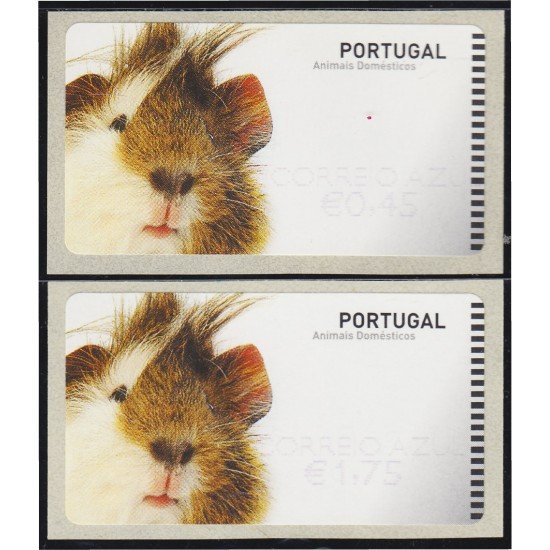 Portugal Atms 2005 Amiel Fauna Animales de compañía  Cabeza de cerdo de la India 2v D-69