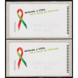 Portugal Atms 2006 SMD Lucha contra el sida 2v D-85 Portugal Atms 2006 SMD Lucha contra el sida 2v D-85