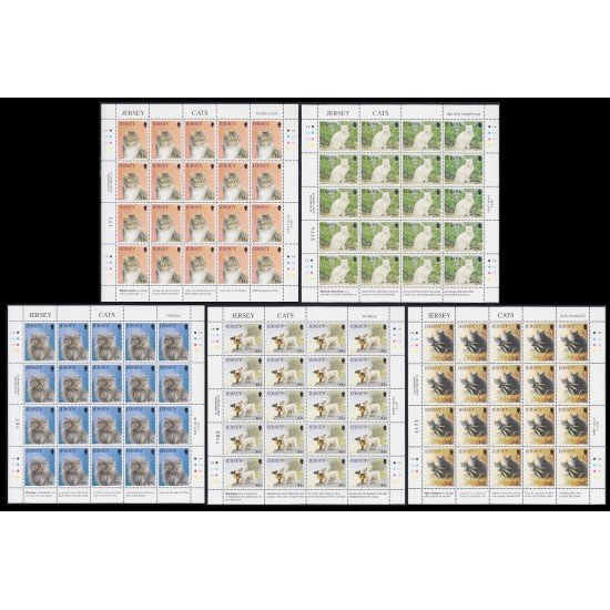 Jersey 639/43 1994 Minihojitas Gatos de Jersey Cats MNH