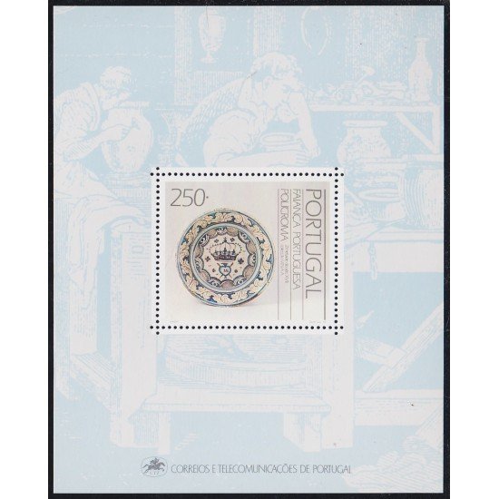 Portugal HB 70 1990 Loza portuguesa del siglo XVII MNH