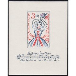 Checoslovaquía HB 27 1966 Centenario de la ópera de Bedrich Smetana MNH Checoslovaquía HB 27 1966 Centenario de la ópera de Bedrich Smetana MNH