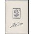 Checoslovaquía HB 20 1957 Presidente Antonin Zapotocky MNH