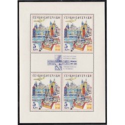 Checoslovaquía HB 33 1967 Preludio a la exposición filatélica de Praga 1968 MNH Checoslovaquía HB 33 1967 Preludio a la exposición filatélica de Praga 1968 MNH