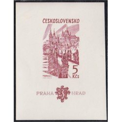 Checoslovaquía HB 24 1964 Milenario del castillo de Praga MH Checoslovaquía HB 24 1964 Milenario del castillo de Praga MH