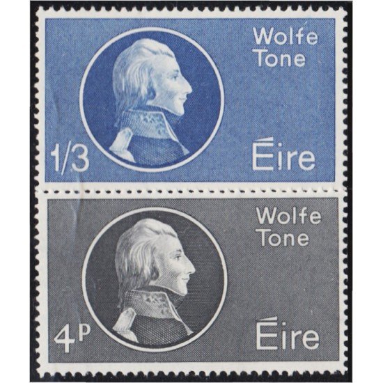 Irlanda 163/64 1964 Patriota Wolfe Tone MNH Irlanda 163/64 1964 Patriota Wolfe Tone MNH