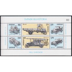Suecia Sweden HB 8 1980 Historia del automóvil sueco MNH