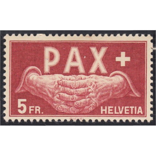 Suiza Switzerland 416 1945 Serie la Paz Manos juntasMH Suiza Switzerland 416 1945 Serie la Paz Manos juntasMH