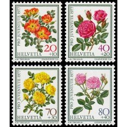 Suiza Switzerland 1042/45 1977 Para la juventud Flores flowers MNH Suiza Switzerland 1042/45 1977 Para la juventud Flores flowers MNH