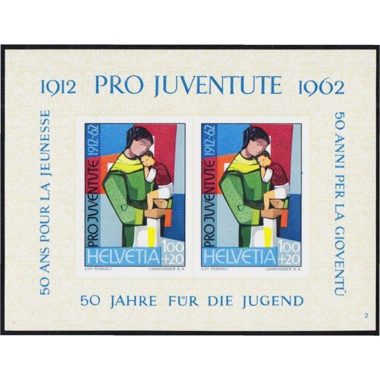 Suiza Switzerland HB 18 1962 50 de la Institución Pro Juventud MNH Suiza Switzerland HB 18 1962 50 de la Institución Pro Juventud MNH