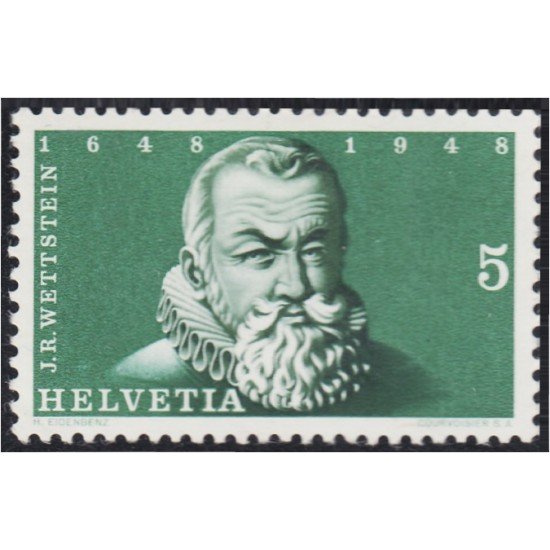 Suiza Switzerland 453 1948 Retrato del alcalde Wettstein MH