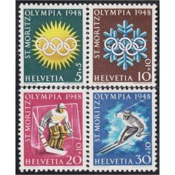 Suiza Switzerland 449/52 1948 Juegos olímpicos de invierno MH Suiza Switzerland 449/52 1948 Juegos olímpicos de invierno MH