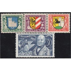 Suiza Switzerland 246/49 1930 Escudos de Villas y Efigies MH Suiza Switzerland 246/49 1930 Escudos de Villas y Efigies MH