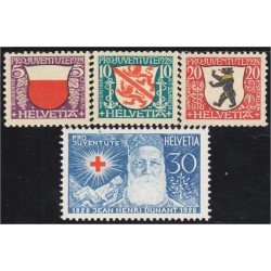 Suiza Switzerland 231/34 1928 Escudos de Villas MH Suiza Switzerland 231/34 1928 Escudos de Villas MH