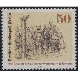 Alemania Berlín 628 1982 150º Aniversario de la llegada de emigrantes a Prusia MNH 