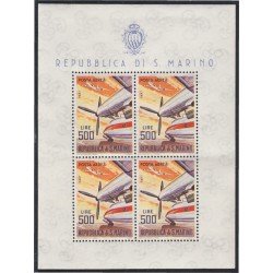 San Marino A- 137 1963/65 Aviones de líneas modernas MNH