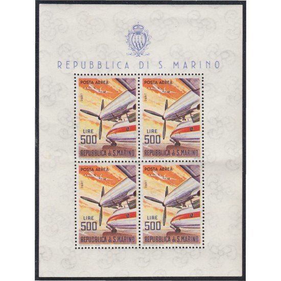 San Marino A- 137 1963/65 Aviones de líneas modernas MNH San Marino A- 137 1963/65 Aviones de líneas modernas MNH
