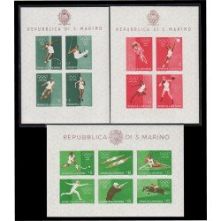 San Marino HB 8/10 1960 Juegos olímpicos de Roma MNH