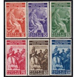 Vaticano 66/71 1935 Congreso jurídico Roma  Gregorio IX MH 