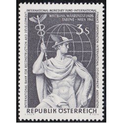 Österreich Austria 937 1961 Congreso de la Banca Internacional por la reconstrucción y el desarrollo MNH