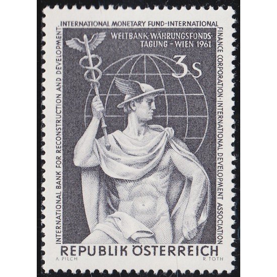 Österreich Austria 937 1961 Congreso de la Banca Internacional por la reconstrucción y el desarrollo MNH